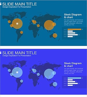 글로벌 타겟 지역 분포도 분석 슬라이드