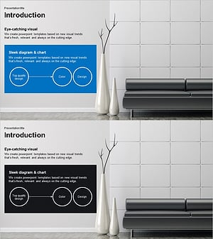 모던 인테리어 회사 개요 – 감각적 프레젠테이션