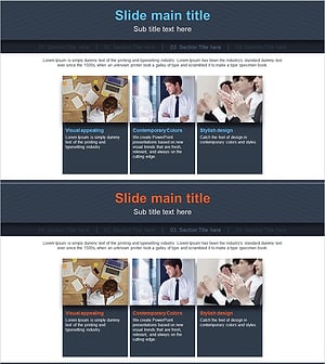 비즈니스 프로그램 소개 슬라이드 – 클러스터 다이어그램