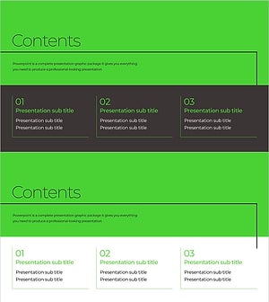 그린&그레이 와이드 템플릿 목차