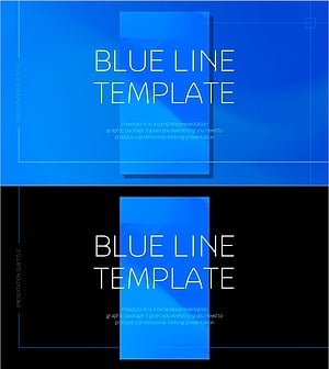 Blue Line Wide Template Main Cover Slide
