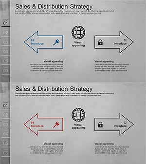 다양한 흐름으로 비즈니스 마케팅 전략 시각화