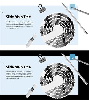 심플 디자인 트렌드 와이드 PPT 요소