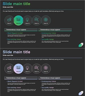 Service Differentiation Strategy Slide – Striking Visuals and Insights