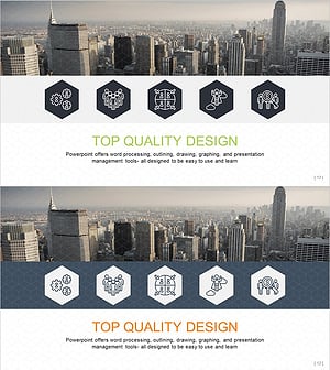 비즈니스 서비스 특성 다이어그램 – 클러스터 형태로 정리