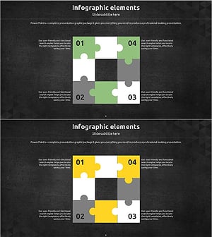 업무 프로세스 퍼즐 다이어그램 – 전략적 비전 구현