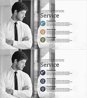 비즈니스 서비스 개요 PPT – 직관적인 프레젠테이션의 시작