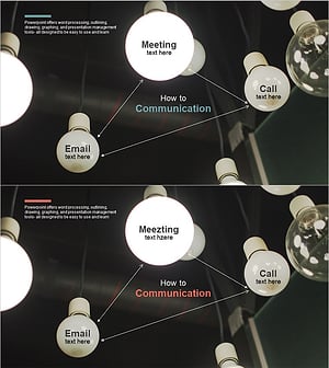 비즈니스 업무 프로세스를 시각화한 다이어그램 슬라이드