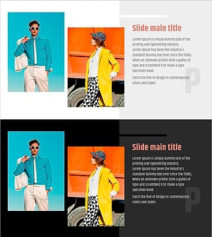 Simple & Modern Wide PPT Image&Text – Business Overview and Market Analysis