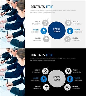 수자원 활용을 위한 다이어그램 템플릿 – 비즈니스와 성공