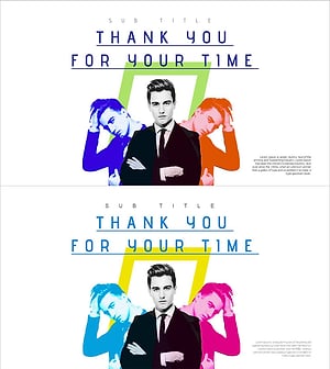 엔터테인먼트 회사 템플릿 엔딩 표지