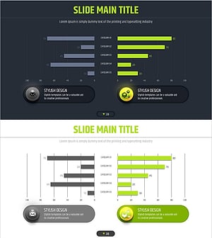 4색 인포그래픽으로 시장 경쟁사 분석 – 경쟁 우위 강조