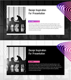 환상적인 와이드 프레젠테이션 템플릿 - 마케팅 계획 시각화