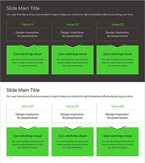 그린&그레이 와이드 템플릿 폐쇄 다이어그램