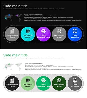 Infinite Energy Wide PPT Diagram - Global Business Strategy