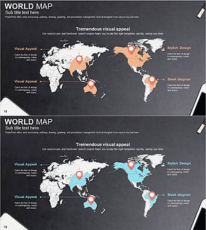타겟 시장 글로벌 네트워크 지도 – 비즈니스 전략의 시각화