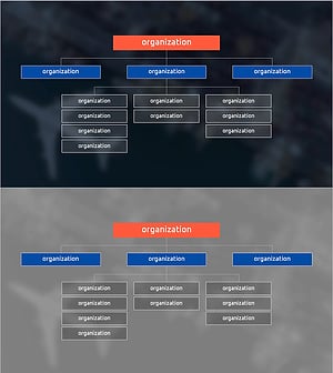 Organizational Chart Tree Structure Diagram