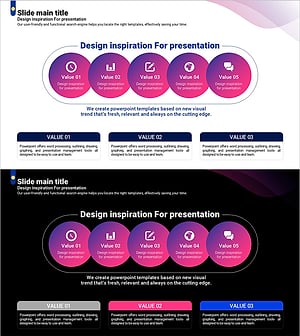Curved Theme Cluster Diagram for Core Competence Visualization - Business Vision Strategy