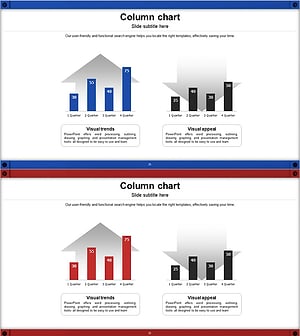 분기별 이중 세로 막대그래프 비교 – 시장 분석과 경쟁 우위