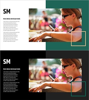 심플 & 모던 와이드 PPT 이미지&텍스트4 – 비즈니스를 향한 최적의 선택