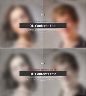 포트폴리오 디자인 템플릿 간지 - 세련된 표현