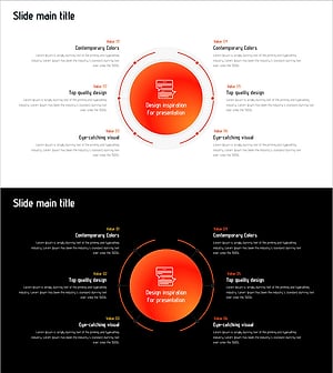 프레젠테이션을 위한 디자인 영감을 주는 슬라이드