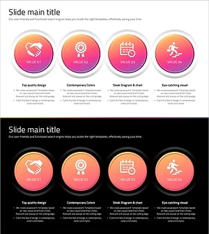 소셜 네트워크 와이드 템플릿 다이어그램2 - 제품/서비스 차별화 전략