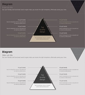 2층 피라미드 구조를 활용한 사업 전략 프레젠테이션