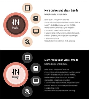심플 & 모던 와이드 PPT 확산 다이어그램