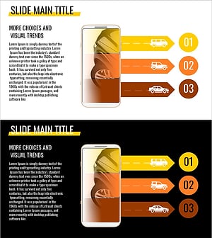 Simple Car Diagram for Service Introduction PowerPoint