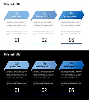 프리미엄 디자인의 눈길을 끄는 비주얼 슬라이드 템플릿
