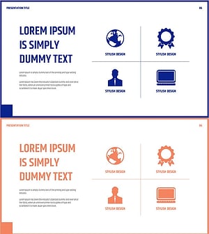 회사 비즈니스 분야 소개 PPT – 클러스터 디자인