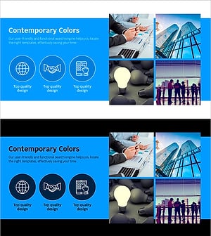 Blue Line Wide Template Image & Icon