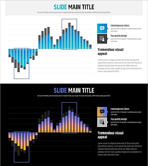 Newspaper Wide PowerPoint Template Bar Chart – Effective Market Analysis Tool