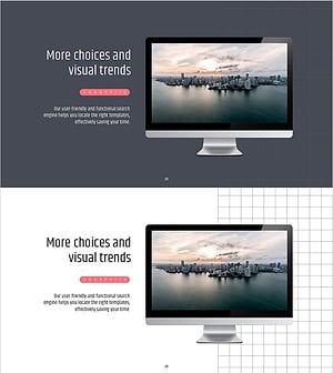 심플 피피티 와이드 템플릿 – 마케팅계획과 전략