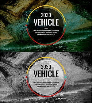 Simple Car Wide Presentation Cover – Capturing the 2030 Vision