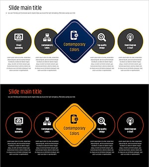 타이포 그라피 와이드 템플릿 다이어그램 – 회사 및 서비스 소개