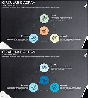 스케치 아이콘 사업영역 다이어그램 – 사업소개를 시각화