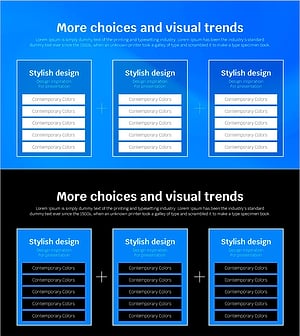 블루라인 와이드 다이어그램 템플릿 – 사업전략과 혁신
