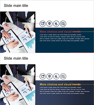 비즈니스 솔루션 설명 슬라이드 – 클러스터 다이어그램 활용