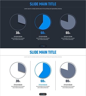4색 인포그래픽 파이 차트를 활용한 데이터 시각화