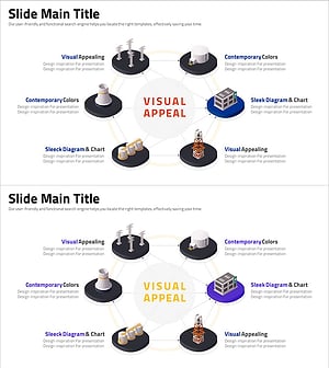 비주얼 어필을 극대화한 현대적 디자인 슬라이드
