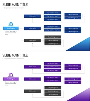 뱅크 서비스 회사 조직도 – 현대적이고 세련된 구조