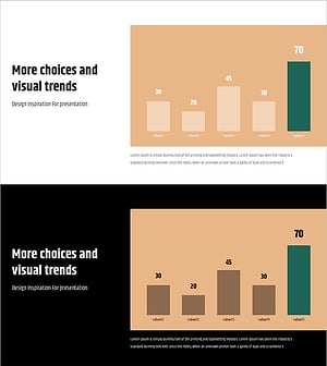 심플 & 모던 와이드 피피티 세로막대 차트