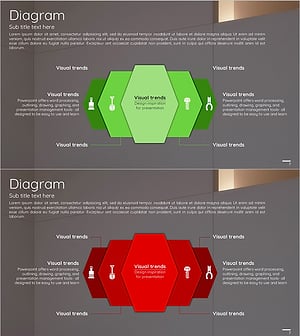 육각형 공사 작업 다이어그램 – 구성과 전략 혹은 협업