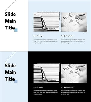 Simple Design Trend Wide PowerPoint Image & Text