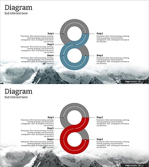 설산테마 무한 다이어그램 – 비즈니스 전략 공유