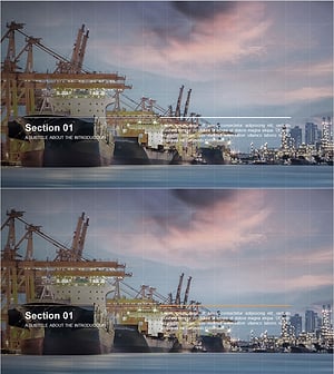 Logistics Business Template Section Slide 01 – Emphasizing Professionalism