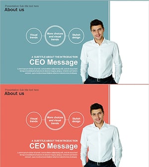 대표자 소개 메세지 슬라이드 - 실용성과 스타일을 담은 포맷