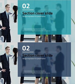 Business Model Canvas Template – Section Cover Design